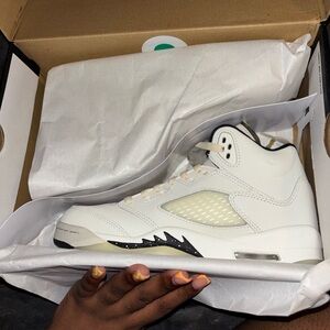 Kids Retro Jordan 5 Sail Colorway